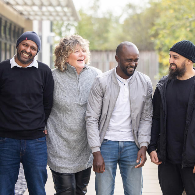 YP Service Night Team Khalid Alameer, Juliet Willis, Mohamed Khalil And Shakeel Rashid