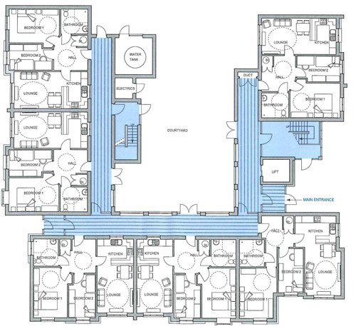 Rowan Annex ground floor plan