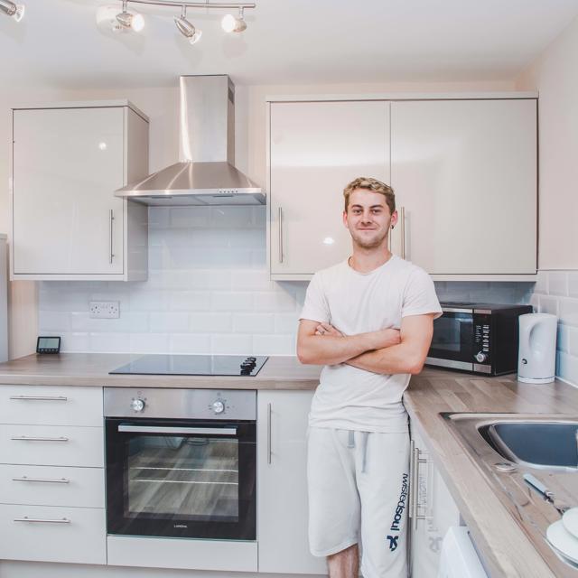 Brandon SH Customer In Kitchen