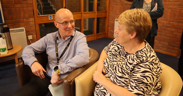 Giles With Customer Roadshow